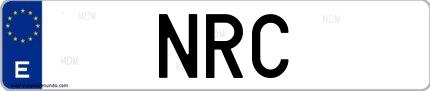 Matrícula de España NRC