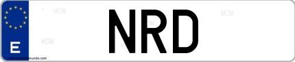 Matrícula de España NRD