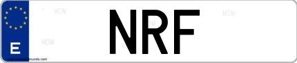 Matrícula de España NRF