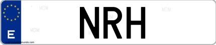 Matrícula de España NRH