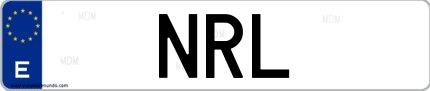 Matrícula de España NRL
