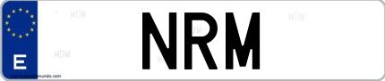 Matrícula de España NRM