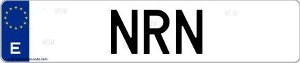 Matrícula de España NRN
