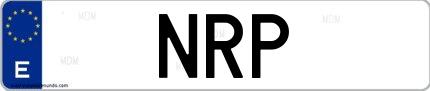 Matrícula de España NRP