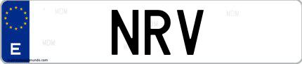 Matrícula de España NRV