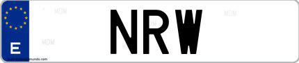 Matrícula de España NRW