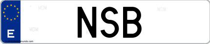 Matrícula de España NSB