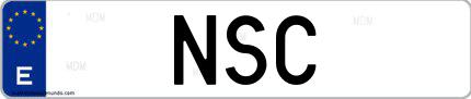Matrícula de España NSC