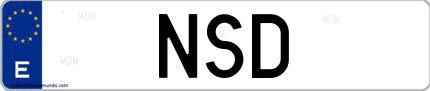 Matrícula de España NSD