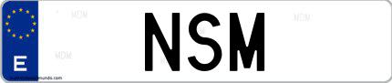 Matrícula de España NSM
