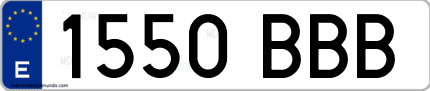 Primera matrícula de coche de Badajoz en el año 2000 del nuevo sistema
