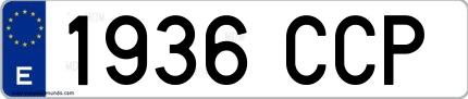 Ejemplo de matrícula española 1936 CCP