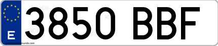Primera matrícula de coche de Segovia en el año 2000 del nuevo sistema