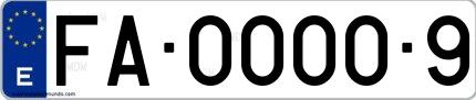 Matrícula de coche de España de la fuerza aérea
