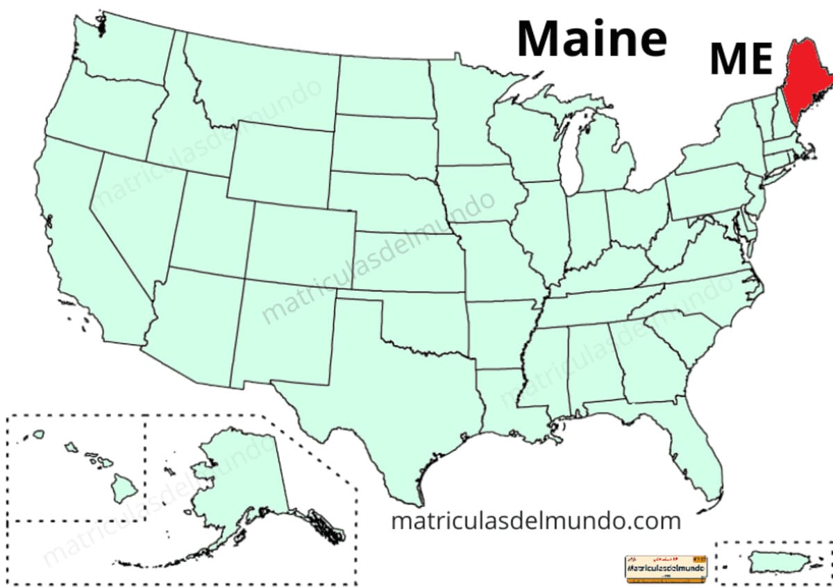 Mapa de Maine político actualizado