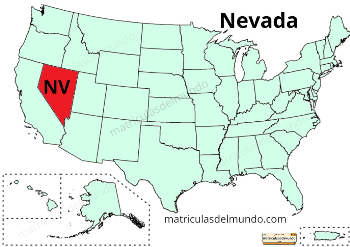 Mapa de Nevada político actualizado