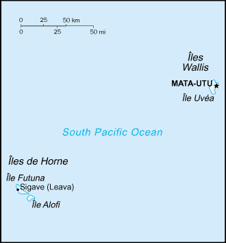 Mapa de Wallis y Futuna político actualizado