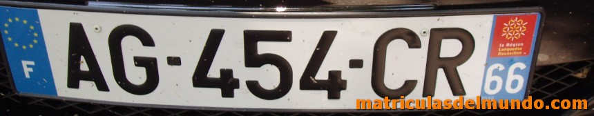 matrícula actual de Francia de Pyrénées-Orientales 66