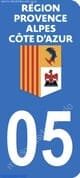Logo departamento Hautes Alpes 05 matrícula Francia 