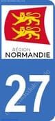Logo departamento Eure 27 matrícula Francia