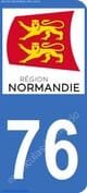 Logo departamento Seine-Maritime 76 matrícula Francia