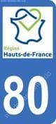 Logo departamento Somme 80 matrícula Francia