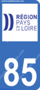 Logo departamento Vendée 85 matrícula Francia