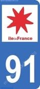 Logo departamento Essonne 91 matrícula Francia