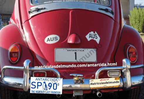 Matrícula de coche de Antártida