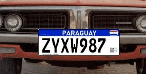 Matrícula de coche de Paraguay