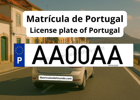 Matrícula de coche de Portugal
