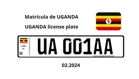 Matrícula de coche de Uganda
