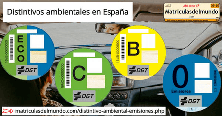 ▷ Distintivo Ambiental España | Pegatinas DGT ⭐ 【2022】↓