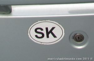 codigo oval internacional de Eslovaquia SK