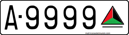 Military vehicle plate from Afghanistan with flag