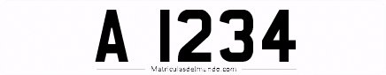 Ascension Island license plate