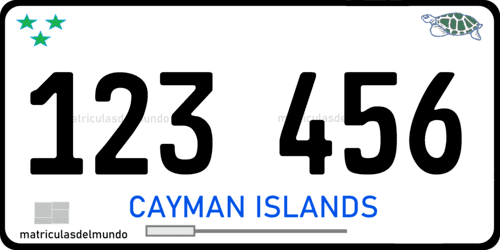 Matrícula de coche actual de las Islas Cayman