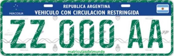 Ejemplo de patente de Argentina con fondo negro duplicada con letra D