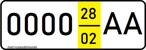 Armenian temporary plate