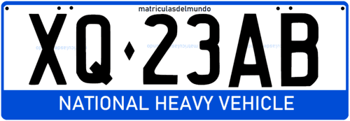 Matrícula NATIONAL HEAVY VEHICLE Australia XQ23AB