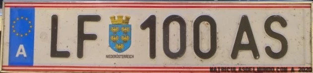 Matricula Austria coche patente del mundo