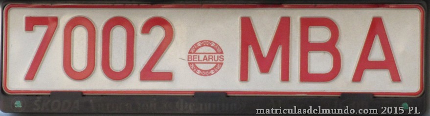 Matrícula de Bielorrusia hasta 2004