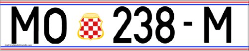 Bosnia license plate from the Croat area