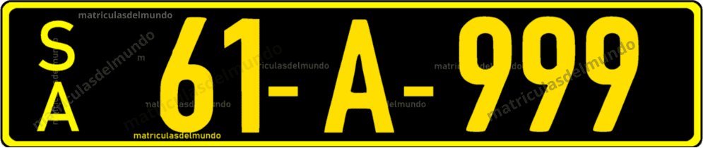 matricula negra coche bosnia antigua diplomatica