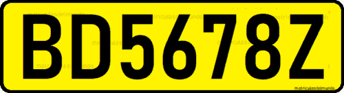 matriculas de coche de Botsuana desde 1966 con cuatro dígitos y una letra