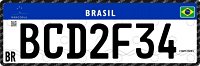 Mercosur Unified License Plate of Brazil
