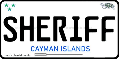 Current personalized Cayman Islands car license plate