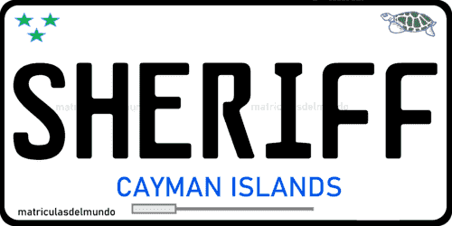 Matrícula de coche personalizada actual de las Islas Cayman