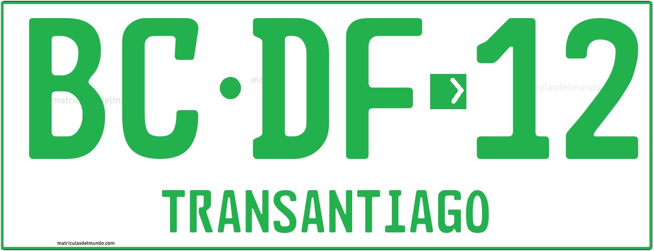 Patente verde para autobuses chilenos Transantiago