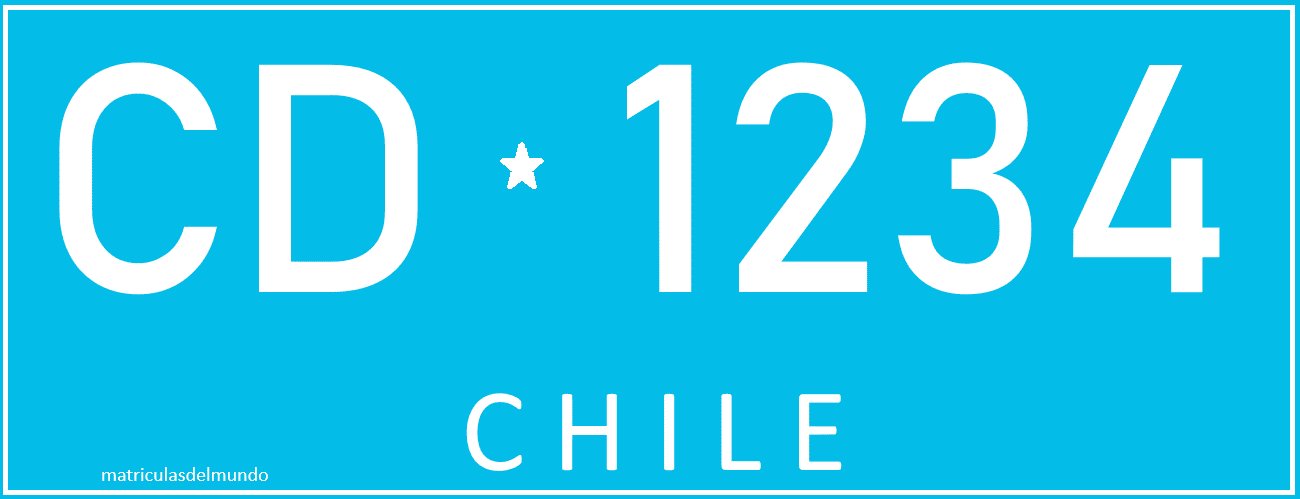 Patente azul diplomática de Chile
